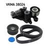 SKF Poly Fan V Ribbed Belt Set VKMA 38024