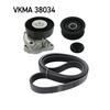 SKF V-Ribbed Belt Set VKMA 38034