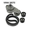 SKF Poly Fan V Ribbed Belt Set VKMA 38070