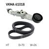 SKF V-Ribbed Belt Set VKMA 61018