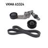 SKF Poly Fan V Ribbed Belt Set VKMA 61024