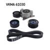 SKF Poly Fan V Ribbed Belt Set VKMA 61030