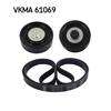 SKF Poly Fan V Ribbed Belt Set VKMA 61069