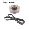 SKF Poly Fan V Ribbed Belt Set VKMA 63000