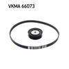 SKF Poly Fan V Ribbed Belt Set VKMA 66073