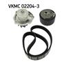 SKF Water Pump And Timing Belt Set VKMC 02204-3