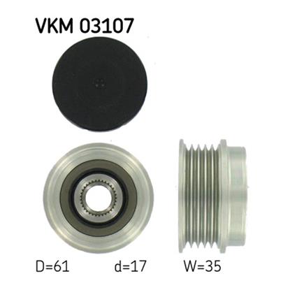 SKF Alternator Freewheel Clutch Pulley VKM 03107