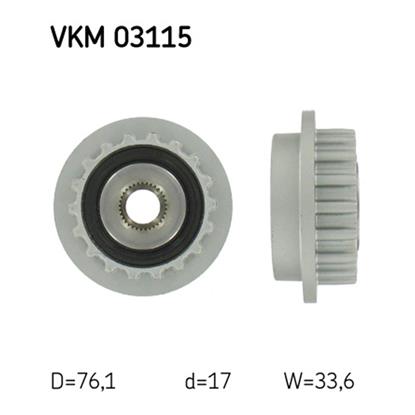 SKF Alternator Freewheel Clutch Pulley VKM 03115