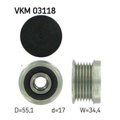 SKF Alternator Freewheel Clutch Pulley VKM 03118