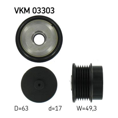 SKF Alternator Freewheel Clutch Pulley VKM 03303