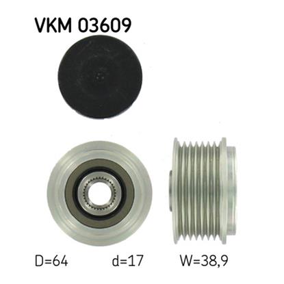SKF Alternator Freewheel Clutch Pulley VKM 03609
