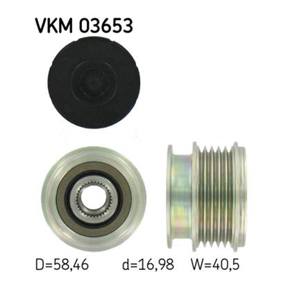 SKF Alternator Freewheel Clutch Pulley VKM 03653