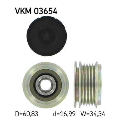 SKF Alternator Freewheel Clutch Pulley VKM 03654