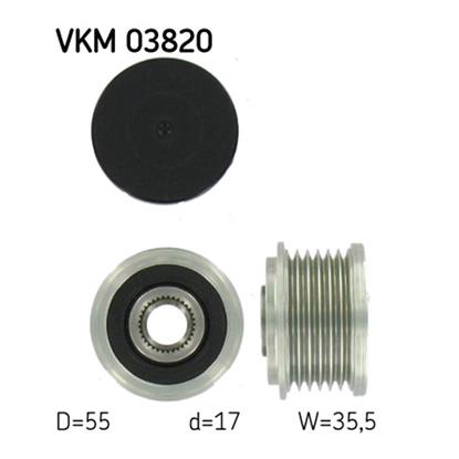 SKF Alternator Freewheel Clutch Pulley VKM 03820