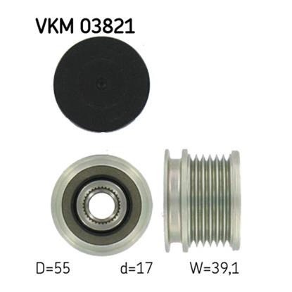 SKF Alternator Freewheel Clutch Pulley VKM 03821