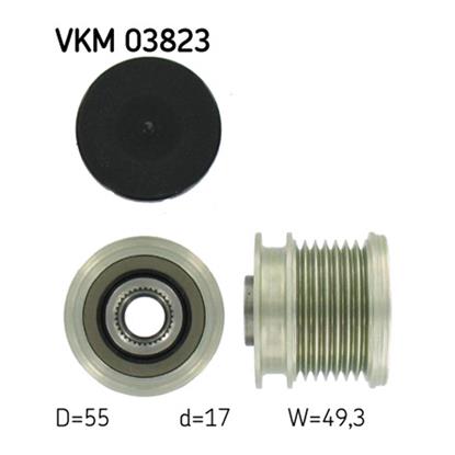 SKF Alternator Freewheel Clutch Pulley VKM 03823