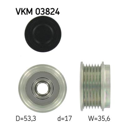 SKF Alternator Freewheel Clutch Pulley VKM 03824