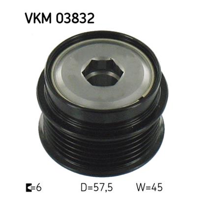 SKF Alternator Freewheel Clutch Pulley VKM 03832