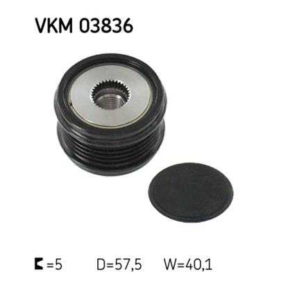 SKF Alternator Freewheel Clutch Pulley VKM 03836