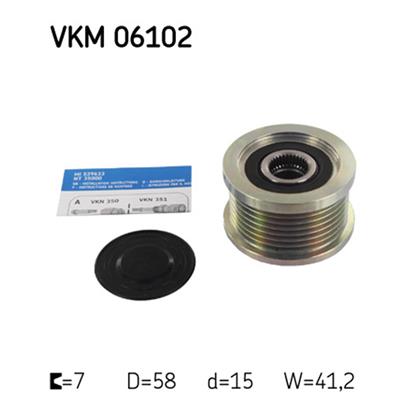 SKF Alternator Freewheel Clutch Pulley VKM 06102