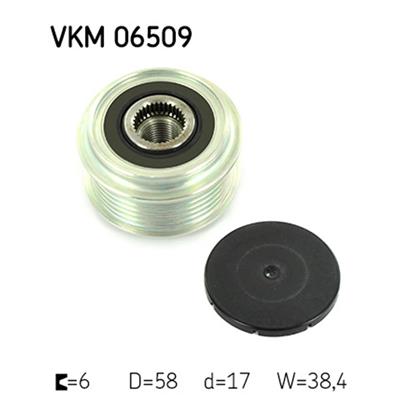 SKF Alternator Freewheel Clutch Pulley VKM 06509