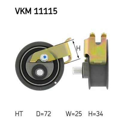 SKF Timing Cam Belt Tensioner Pulley VKM 11115