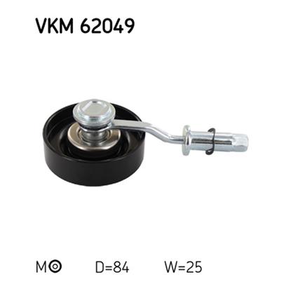 SKF Poly V Ribbed Belt Tensioner Pulley VKM 62049