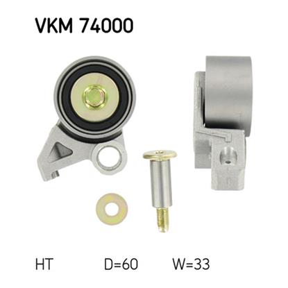SKF Timing Cam Belt Tensioner Pulley VKM 74000