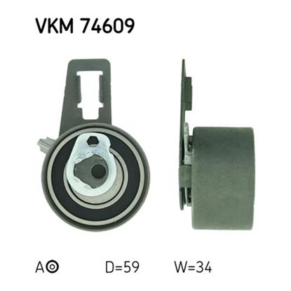 SKF Timing Cam Belt Tensioner Pulley VKM 74609