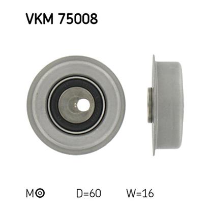 SKF Timing Cam Belt Tensioner Pulley VKM 75008