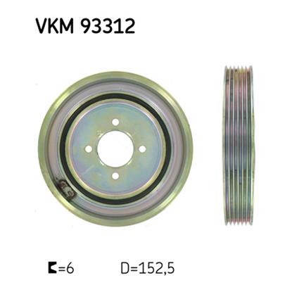 SKF Crankshaft Belt Pulley VKM 93312