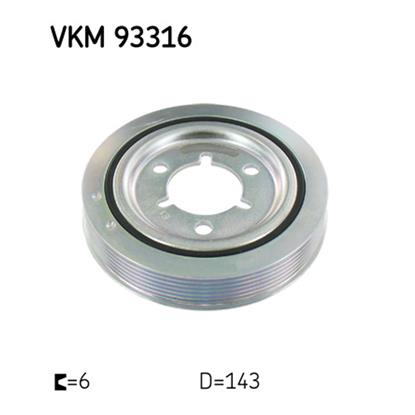 SKF Crankshaft Belt Pulley VKM 93316