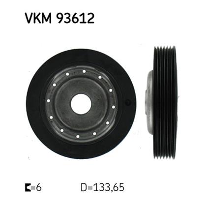 SKF Crankshaft Belt Pulley VKM 93612