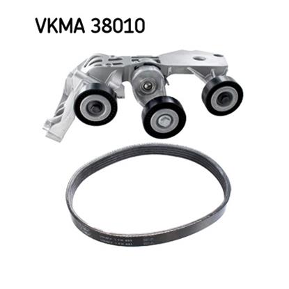SKF Poly Fan V Ribbed Belt Set VKMA 38010