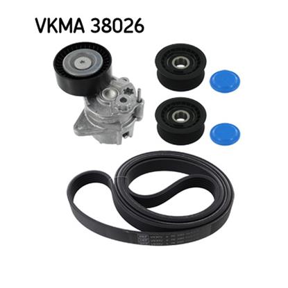 SKF Poly Fan V Ribbed Belt Set VKMA 38026