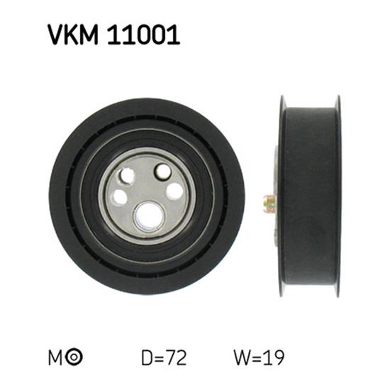 SKF Timing Cam Belt Tensioner Pulley VKM 11001
