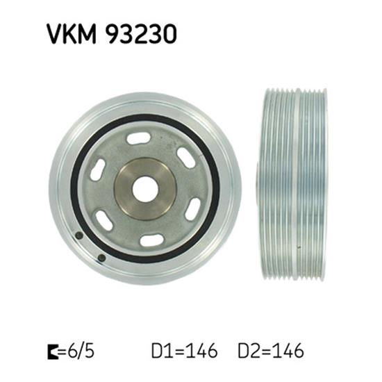 SKF Crankshaft Belt Pulley VKM 93230