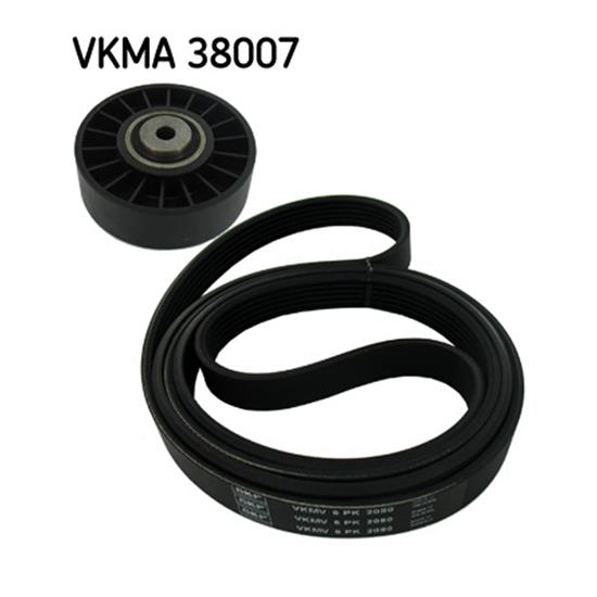 SKF Poly Fan V Ribbed Belt Set VKMA 38007