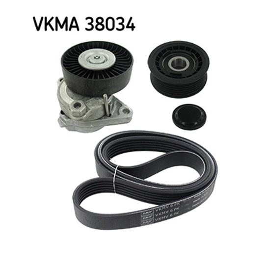 SKF V-Ribbed Belt Set VKMA 38034