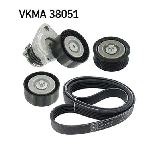 SKF V-Ribbed Belt Set VKMA 38051