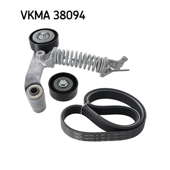 SKF V-Ribbed Belt Set VKMA 38094
