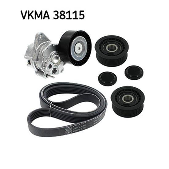 SKF V-Ribbed Belt Set VKMA 38115