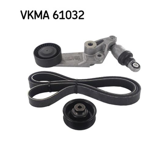 SKF Poly Fan V Ribbed Belt Set VKMA 61032