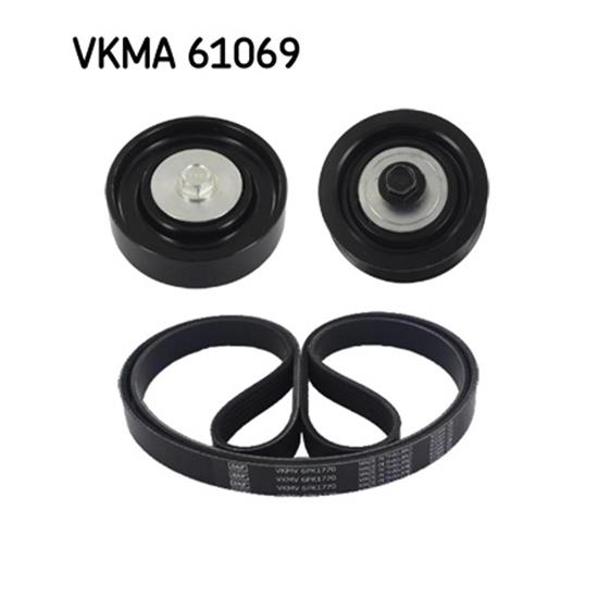 SKF Poly Fan V Ribbed Belt Set VKMA 61069